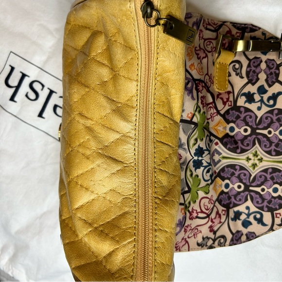 Helen Welsh Mustard Leather Front Buckle Clutch - Picture 6 of 8